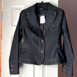 Never worn Boston Proper size 8 jean jacket.
